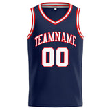 Custom Stitched Basketball Jersey for Men, Women And Kids Navy-White-Red