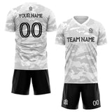 custom soccer set jersey kids adults personalized soccer white