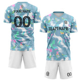 custom soccer set jersey kids adults personalized soccer green