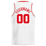 Custom Stitched Basketball Jersey for Men, Women And Kids White-Red