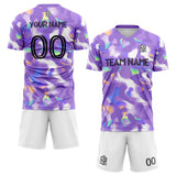 custom soccer set jersey kids adults personalized soccer purple