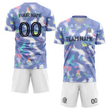 custom soccer set jersey kids adults personalized soccer gray blue