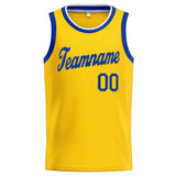 Custom Stitched Basketball Jersey for Men, Women And Kids Yellow-Royal-White