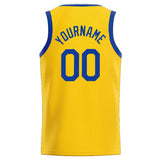 Custom Stitched Basketball Jersey for Men, Women And Kids Yellow-Royal-White