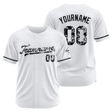 Custom White Baseball Jersey Stitched Design Personalized Hip Hop Baseball Shirts