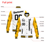 Custom Varsity Jacket Letterman jacket for Men, Women and Youth Yellow White