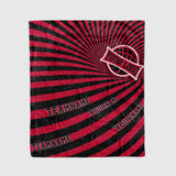 Custom Ultra-Soft Micro Fleece Blanket Red-Black