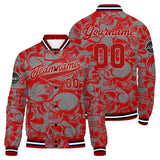 Custom  red gray Varsity Jacket for Men Women and Youth with Personalized Letterman Jacket