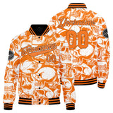 Custom orange Varsity Jacket for Men Women and Youth with Personalized Letterman Jacket