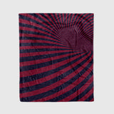 Custom Ultra-Soft Micro Fleece Blanket Burgundy-Navy