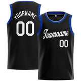 Custom Stitched Basketball Jersey for Men, Women And Kids Black-White-Royal-Gray