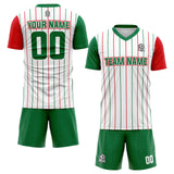 custom soccer set jersey kids adults personalized soccer green