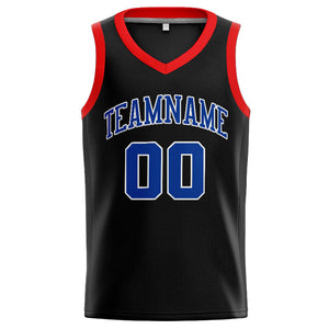 Custom Stitched Basketball Jersey for Men, Women And Kids Black-Royal-Red-White