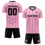 custom soccer set jersey kids adults personalized soccer pink