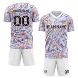 custom soccer set jersey kids adults personalized soccer white