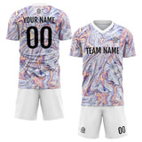 Custom Soccer Uniform Jersey Kids Adults Personalized Set Jersey White&Fluid