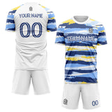 custom soccer set jersey kids adults personalized soccer white