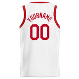 Custom Stitched Basketball Jersey for Men, Women And Kids White-Red