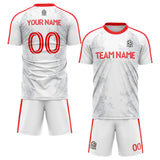 custom soccer set jersey kids adults personalized soccer white