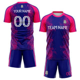 custom soccer set jersey kids adults personalized soccer purple