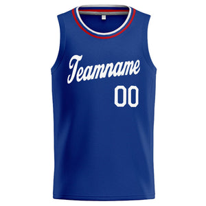 Custom Stitched Basketball Jersey for Men, Women And Kids Royal-White-Red