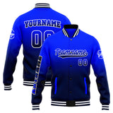 Custom Gradient Varsity Jacket Letterman jacket for Men, Women and Youth Royal Navy