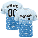 Custom Full Print Design Baseball Jersey blue