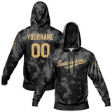 Custom Sweatshirt Hoodie For Men Women Girl Boy Print Your Logo Name Number Black-Gray-Gold