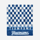 Custom Ultra-Soft Micro Fleece Blanket Royal-White