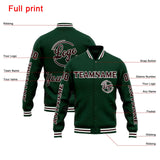 Custom Varsity Jacket Letterman jacket for Men, Women and Youth Green Brown