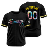 Custom Black Baseball Jersey Stitched Design Personalized Hip Hop Baseball Shirts