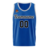 Custom Basketball Jersey Royal-Black