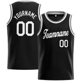 Custom Stitched Basketball Jersey for Men, Women And Kids Black-White