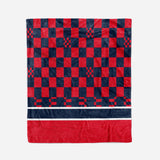 Custom Ultra-Soft Micro Fleece Blanket Red-Navy