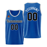 Custom Basketball Jersey Royal-Black