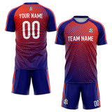 custom soccer set jersey kids adults personalized soccer red