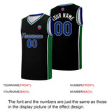 Custom basketball jersey shorts for men and women. Embroidered and printed name, number and logo Black