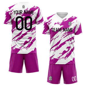 Custom Soccer Uniform Jersey Kids Adults Personalized Set Jersey Shirt Pink