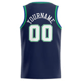 Custom Stitched Basketball Jersey for Men, Women And Kids Royal-Navy-White-Kelly Green