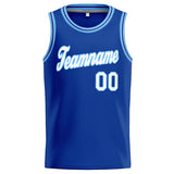 Custom Stitched Basketball Jersey for Men, Women And Kids Royal-Light Blue-White