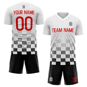 custom soccer set jersey kids adults personalized soccer white