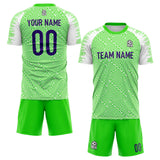 custom soccer set jersey kids adults personalized soccer green