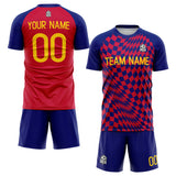 custom soccer set jersey kids adults personalized soccer blue