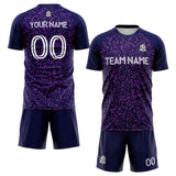 custom soccer set jersey kids adults personalized soccer purple