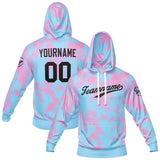 Custom Sweatshirt Hoodie For Men Women Girl Boy Print Your Logo Name Number Light Blue-Pink-Black