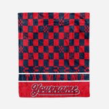 Custom Ultra-Soft Micro Fleece Blanket Red-Navy