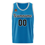 Custom Basketball Jersey Blue-Black