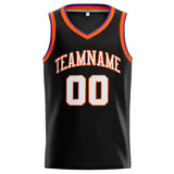 Custom Stitched Basketball Jersey for Men, Women And Kids Black-White-Orange-Purple