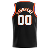 Custom Stitched Basketball Jersey for Men, Women And Kids Black-White-Orange-Purple