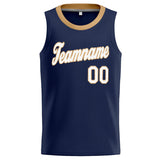 Custom Stitched Basketball Jersey for Men, Women And Kids Navy-Gold-White